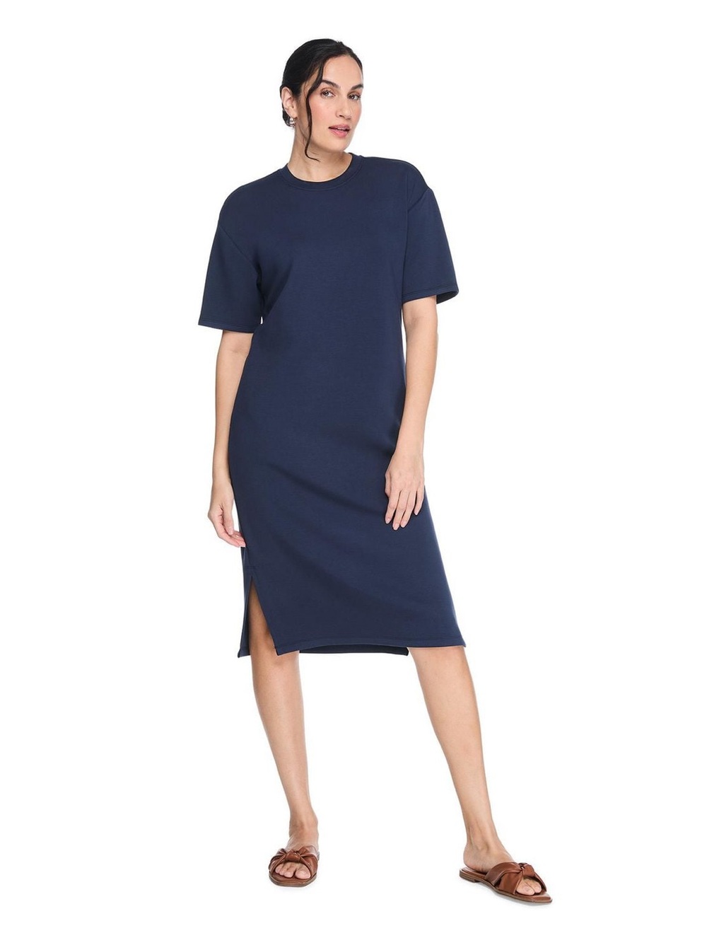 George Women's Soft Knit T-Shirt Midi Dress